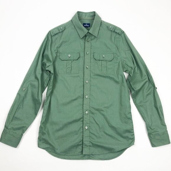 Old Navy Military Style Button Down Shirt. Unisex. Green. Size S - Picture 14 of 14